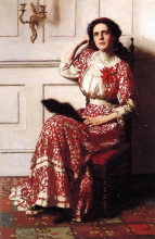 Копия картины "portrait of rebecca h. whelan" художника "аншутц томас поллок"