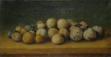 Картина "plums at the edge of the table" художника "стахи константин"