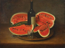 Репродукция картины "still life with watermelons" художника "стахи константин"
