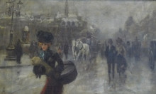 Копия картины "elegant on the boulevards" художника "стевенс альфред"