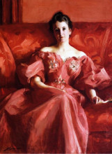 Репродукция картины "portrait of mrs. howe" художника "стевенс альфред"