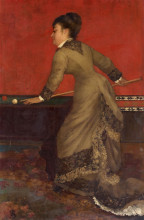 Копия картины "elegant at billiards" художника "стевенс альфред"