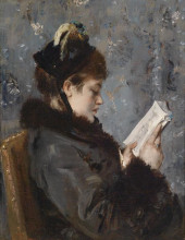 Копия картины "portrait of a young lady" художника "стевенс альфред"