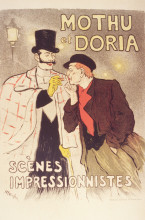 Репродукция картины "mothu et doria maitres de l&#39;affiche" художника "стейнлен теофиль"