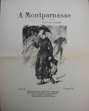 Репродукция картины "a montparnasse" художника "стейнлен теофиль"