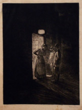 Копия картины "le bouge" художника "стейнлен теофиль"