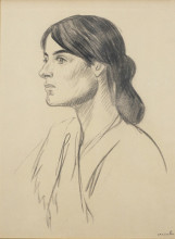 Копия картины "portrait drawing of suzanne valadon" художника "стейнлен теофиль"