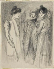 Копия картины "three women" художника "стейнлен теофиль"
