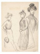 Репродукция картины "trois etudes de femmes" художника "стейнлен теофиль"