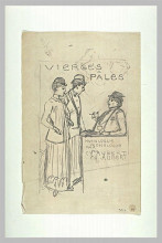 Репродукция картины "vierges pales" художника "стейнлен теофиль"