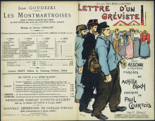 Копия картины "lettre d&#39;un greviste" художника "стейнлен теофиль"