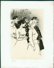 Репродукция картины "la rafle" художника "стейнлен теофиль"