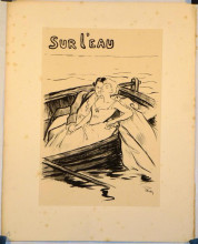 Репродукция картины "sur l&#39;eau" художника "стейнлен теофиль"