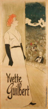 Репродукция картины "yvette guilbert" художника "стейнлен теофиль"