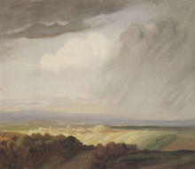 Картина "thunderstorms over the valley" художника "стейнлен теофиль"
