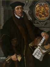 Копия картины "portrait of simon marten dircsz" художника "артсен питер"