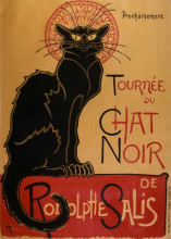 Репродукция картины "tour of rodolphe salis&#39; chat noir" художника "стейнлен теофиль"