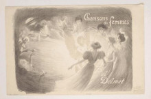 Репродукция картины "chansons de femmes" художника "стейнлен теофиль"