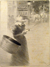 Копия картины "lettre a ninon" художника "стейнлен теофиль"