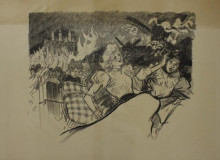 Репродукция картины "montmartre" художника "стейнлен теофиль"