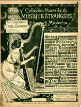 Репродукция картины "collection nouvelle de musique etrangere moderne" художника "стейнлен теофиль"