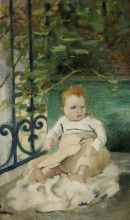 Репродукция картины "colette child, the daughter of the artist" художника "стейнлен теофиль"