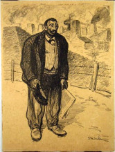 Картина "l&#39;honnete ouvrier" художника "стейнлен теофиль"
