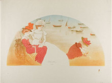 Копия картины "sur la plage" художника "стейнлен теофиль"