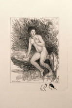 Репродукция картины "au bord de l&#39;eau" художника "стейнлен теофиль"
