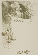 Картина "menu henriot" художника "стейнлен теофиль"