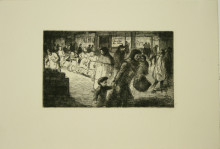 Репродукция картины "bout de rue le soir" художника "стейнлен теофиль"