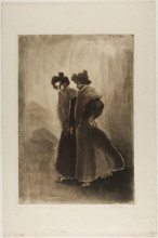 Репродукция картины "deux femmes" художника "стейнлен теофиль"