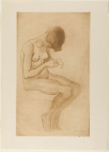 Картина "femme se faisant les ongles" художника "стейнлен теофиль"