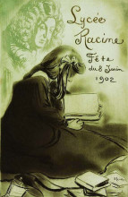 Копия картины "lycee racine - fete du 8 juin 1902" художника "стейнлен теофиль"