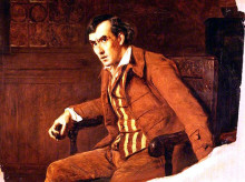 Копия картины "sir henry irving, as mathias in &#39;the bells&#39;" художника "арчер джеймс"