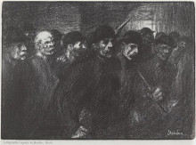Репродукция картины "ouvriers sortant de l&#39;usine" художника "стейнлен теофиль"