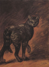 Копия картины "cat" художника "стейнлен теофиль"