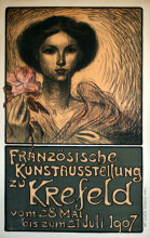 Копия картины "franzosische kunstausstellung zu krefeld" художника "стейнлен теофиль"