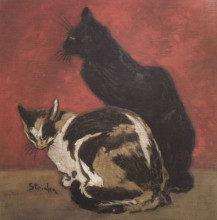Копия картины "cats" художника "стейнлен теофиль"