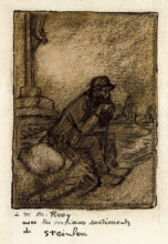 Копия картины "un vieux" художника "стейнлен теофиль"