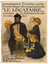 Репродукция картины "le locataire" художника "стейнлен теофиль"