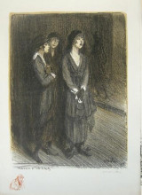 Репродукция картины "veuves d&#39;un louis" художника "стейнлен теофиль"