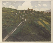 Картина "landscape of belmont, near lausanne" художника "стейнлен теофиль"