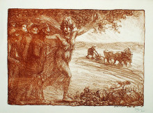 Копия картины "les agriculteurs mutiles" художника "стейнлен теофиль"