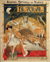 Репродукция картины "le reve" художника "стейнлен теофиль"
