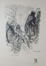 Репродукция картины "au creneau" художника "стейнлен теофиль"