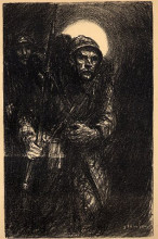 Репродукция картины "la guerre" художника "стейнлен теофиль"