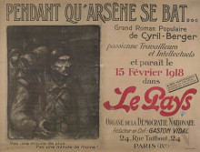 Репродукция картины "pendant qu-arsene se bat" художника "стейнлен теофиль"