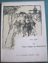 Картина "le vieux village de montmartre" художника "стейнлен теофиль"