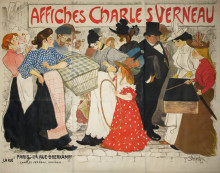 Копия картины "poster for charles verneau" художника "стейнлен теофиль"
